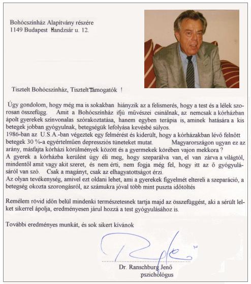 Dr. Ranschburg Jen pszicholgus levele a Bohc Sznhz Alaptvnyhoz